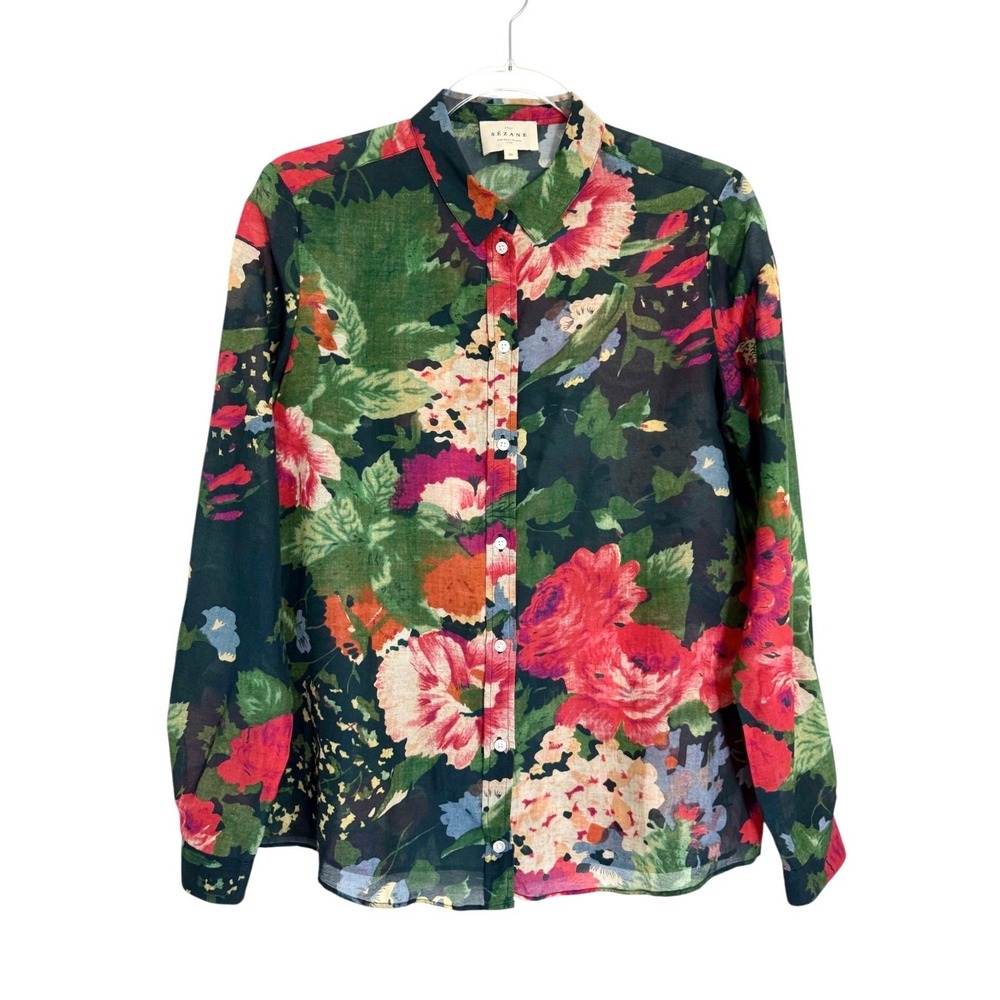 Sézane Pierro Floral Print Shirt 36 - Picture 5 of 10